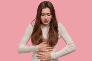 A health condition caused by taking medication to delay your period in Telugu